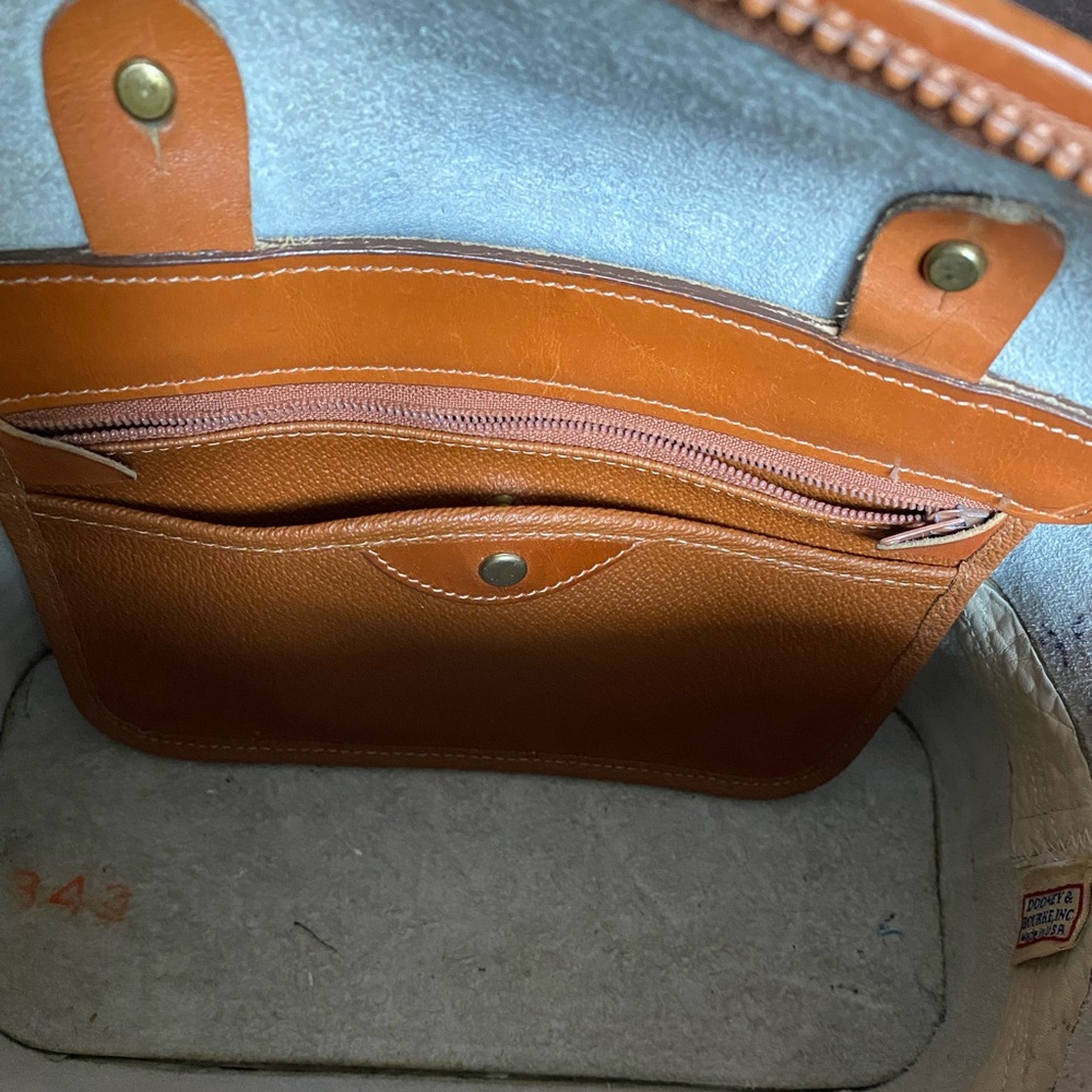 Vintage Dooney & Bourke Satchel Crossbody Bag - Picture 12 of 13